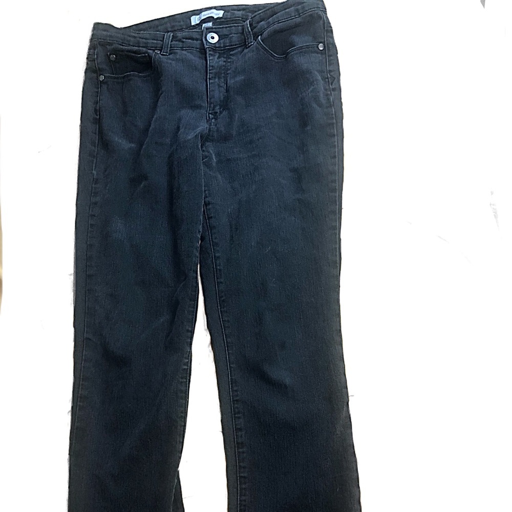 Size 10 Relativity Straight Leg Black Jeans-Women’s Stretchy Comfortable Jeans